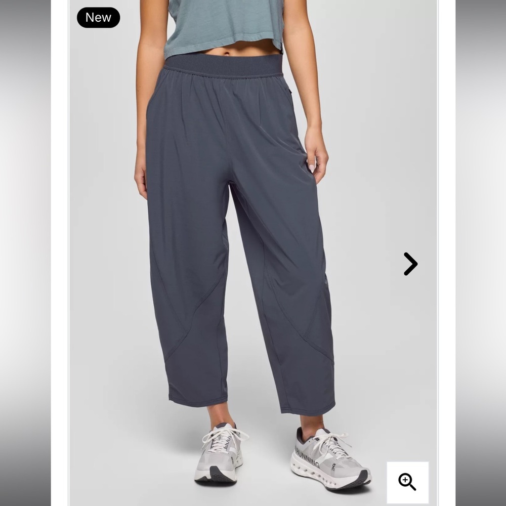 NWT Prana Med Thundercloud Grey Women’s Railay High Rise Lightweight Pants $98!